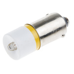 RS PRO Yellow LED Indicator Lamp, 6V ac/dc, BA9s Base, 10mm Diameter, 630mcd