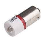 RS PRO Red LED Indicator Lamp, 12V ac/dc, BA9s Base, 10mm Diameter, 1750mcd
