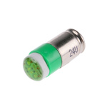 RS PRO Green LED Indicator Lamp, 24V dc, Midget Groove Base, 6mm Diameter, 35mcd