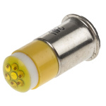 RS PRO Yellow LED Indicator Lamp, 24V dc, Midget Flange Base, 6mm Diameter, 45mcd