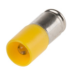 RS PRO Yellow LED Indicator Lamp, 48V ac/dc, Midget Groove Base, 6.1mm Diameter, 280mcd