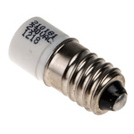 RS PRO White LED Indicator Lamp, 230V ac, E10 Base, 10mm Diameter, 410mcd