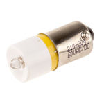 RS PRO Yellow LED Indicator Lamp, 60V ac/dc, BA9s Base, 10mm Diameter, 100mcd