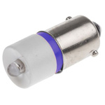 RS PRO Blue LED Indicator Lamp, 24V ac/dc, BA9s Base, 10mm Diameter, 490mcd