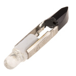 RS PRO White LED Indicator Lamp, 12V ac/dc, Telephone Slide Base, 5.5mm Diameter, 1500mcd