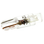 JKL Components White LED Indicator Lamp, 12V dc, Wedge Base, 4.5mm Diameter