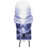 JKL Components White LED Indicator Lamp, 12V dc, Wedge Base, 10mm Diameter