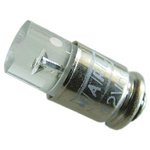 Marl White LED Indicator Lamp, 24V dc, Midget Groove Base, 4.9mm Diameter, 9200mcd