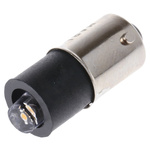 Marl White LED Indicator Lamp, 48V ac/dc, BA9s Base, 4.9mm Diameter, 9200mcd