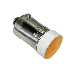 Idec Amber LED Indicator Lamp, 12V, BA9 Base, 10.6mm Diameter, 200mcd