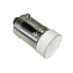 Idec White LED Indicator Lamp, 24V, BA9 Base, 10.6mm Diameter, 200mcd