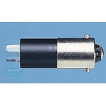 Marl White LED Indicator Lamp, 60V dc, BA9s Base, 4.8mm Diameter, 1500mcd