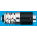 Marl White LED Reflector Bulb, 110V ac, E10 Base, 4.8mm Diameter, 750mcd
