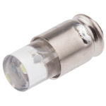 Marl White LED Indicator Lamp, 24 → 28V dc, Midget Groove Base, 4.9mm Diameter, 14000mcd