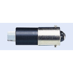 Marl White LED Indicator Lamp, 12V dc, BA9s Base, 4.9mm Diameter, 14000mcd