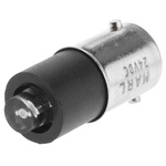 Marl White LED Indicator Lamp, 24V dc, BA9s Base, 4.9mm Diameter, 3000mcd