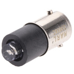 Marl Green LED Indicator Lamp, 230V ac, BA9s Base, 4.8mm Diameter, 900mcd