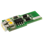 JKL Components White LED Indicator Lamp, 12V, Flat Wedge Base