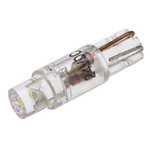 JKL Components White LED Indicator Lamp, 24V, Wedge Base, 4.5mm Diameter