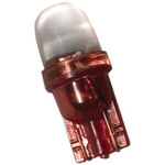 JKL Components Red LED Indicator Lamp, 24V, Wedge Base, 10mm Diameter
