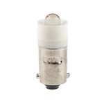 JKL Components White LED Indicator Lamp, 24V ac/dc, BA9s Base, 9.6mm Diameter, 7000mcd