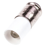 JKL Components White LED Indicator Lamp, 24V dc, Midget Groove Base, 6.2mm Diameter