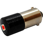 Oxley Red LED Indicator Lamp, 12V ac/dc, BA9s Base, 10mm Diameter, 123mcd