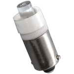 JKL Components LED Indicator Lamp, 55V ac/dc, BA9s Base, 9.6mm Diameter, 1200mcd