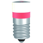 Signal Construct White LED Indicator Lamp, 24V ac/dc, E10 Base, 9.7mm Diameter, 1250mcd