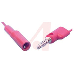 10A Red Test lead, Male, 300V Rating - 0.9m Length