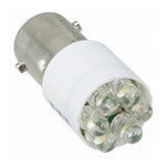 Dialight White LED Visible LED, 28V dc, BA9s Base, 10.92mm Diameter, 4000mcd