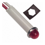 VCC Red LED Indicator Lamp, 12 → 24 V dc, 22 → 32V ac, Wire Terminal Base, 7.87mm Diameter