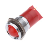 RS PRO Red Panel Mount Indicator, 24V dc, 22mm Mounting Hole Size, Solder Tab Termination
