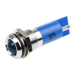 RS PRO Blue Panel Mount Indicator, 24V dc, 14mm Mounting Hole Size, IP67