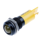 RS PRO Yellow Panel Mount Indicator, 24V dc, 14mm Mounting Hole Size, IP67