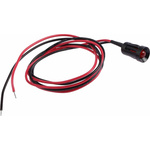 RS PRO Red Panel Mount Indicator, 12V dc, 8mm Mounting Hole Size, Lead Wires Termination