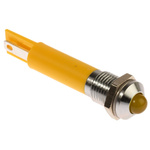 RS PRO Yellow Panel Mount Indicator, 230V ac, 8mm Mounting Hole Size