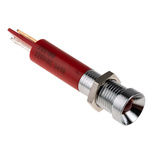 RS PRO Red Panel Mount Indicator, 220V ac, 8mm Mounting Hole Size