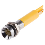 RS PRO Yellow Panel Mount Indicator, 230V ac, 8mm Mounting Hole Size