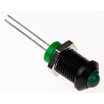 RS PRO Green Panel Mount Indicator, 2V dc, 8mm Mounting Hole Size, IP67