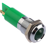 RS PRO Green Panel Mount Indicator, 24 → 36V dc, 14mm Mounting Hole Size