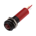RS PRO Red Panel Mount Indicator, 230V ac, 12mm Mounting Hole Size, IP67