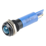 RS PRO Blue Panel Mount Indicator, 230V ac, 12mm Mounting Hole Size, IP67