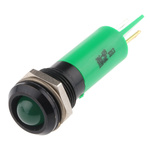 RS PRO Green Panel Mount Indicator, 230V ac, 12mm Mounting Hole Size, IP67