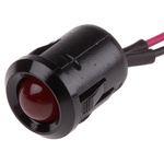 RS PRO Red Panel Mount Indicator, 2V dc, 12mm Mounting Hole Size, Lead Wires Termination