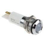 RS PRO White Panel Mount Indicator, 14mm Mounting Hole Size, IP67