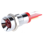 RS PRO Red Panel Mount Indicator, 2V dc, 8mm Mounting Hole Size, Solder Tab Termination