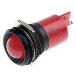 RS PRO Red Panel Mount Indicator, 230V ac, 22mm Mounting Hole Size