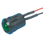 RS PRO Green Panel Mount Indicator, 24V dc, 12mm Mounting Hole Size, Lead Wires Termination