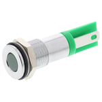 RS PRO Green Panel Mount Indicator, 2V dc, 8mm Mounting Hole Size, Solder Tab Termination